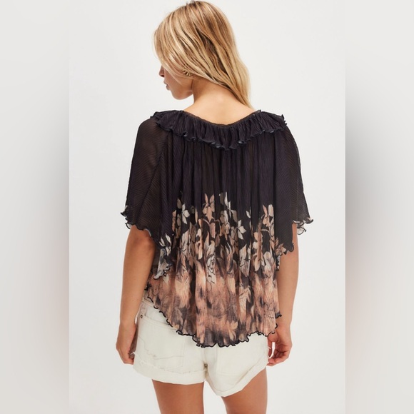 FREE PEOPLE Flora Cape Top/BLOUSE - Picture 2 of 6
